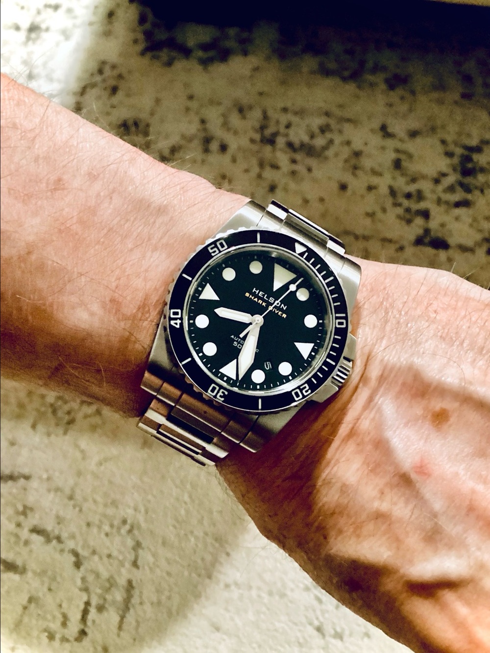 Helson Shark Diver 42mm Automatic BLACK 500m Diver Watch Miyota 9015 {FULL KIT}